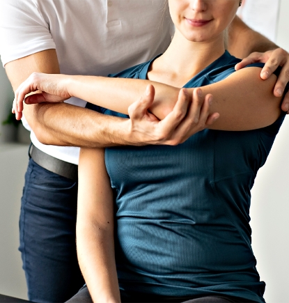 Female patient arm adjustment