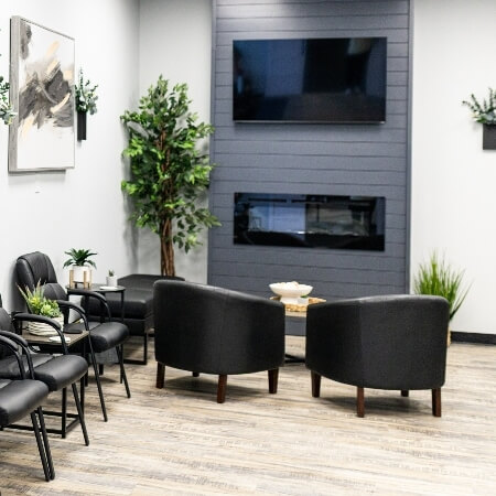 our waiting area