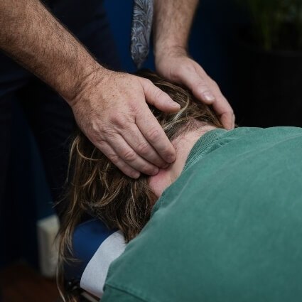 Chiropractic neck adjustment