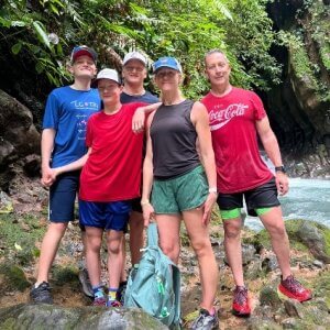 Dr Glenn with family