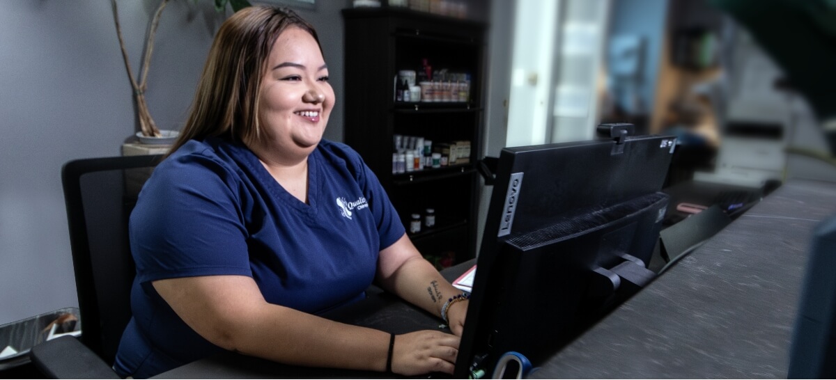 Reception area at Quality Chiropractic