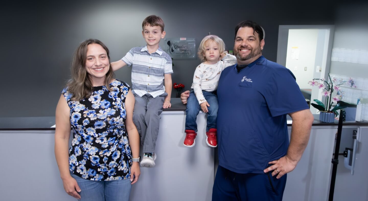 Falls Church chiropractor Dr. K.C. Adolph and his family