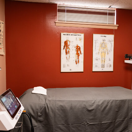 New Patients adjusting room