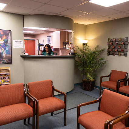 New Patients reception chairs