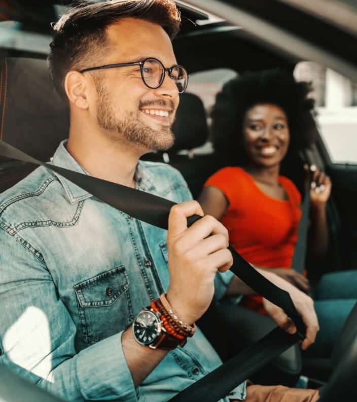 couple in a car