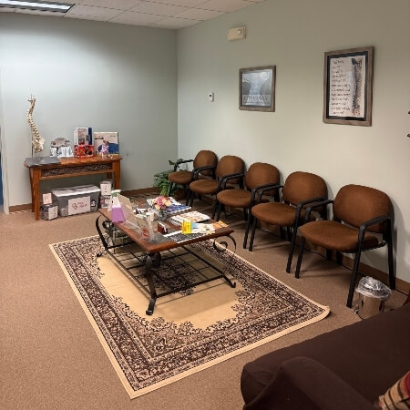 Chapel Hill Family Chiropractic patient waiting room