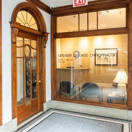 Our Greater Chicago Chiropractic office entrance