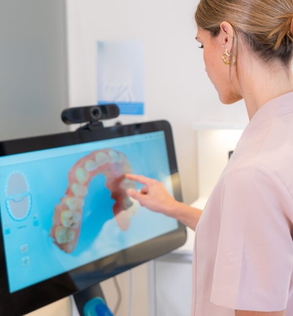 looking at teeth imaging