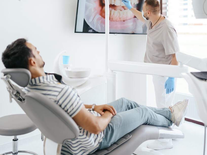 patient at dental chair