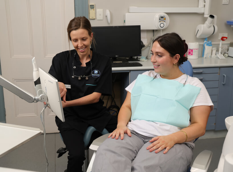 patient at dental chair