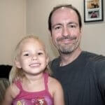 Child patient and Dr. Clay Gross