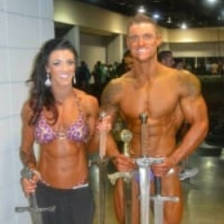 Male and female body builders