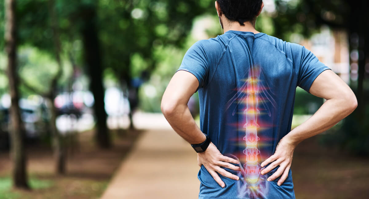 Man with back pain