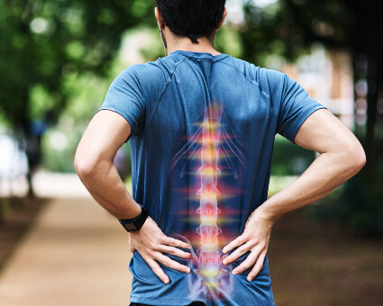 Man with back pain