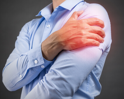 Man with shoulder pain