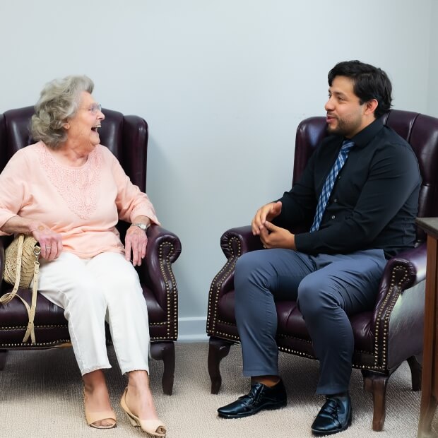 Dr. Garcia doing a patient consultation