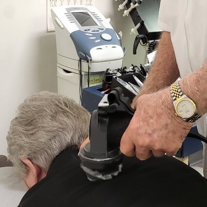 Release tool being used on Community Chiropractic patient