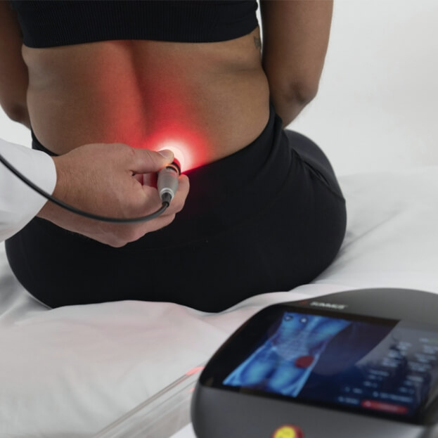 laser therapy on back