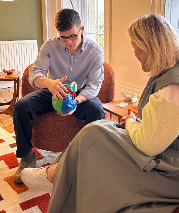 doctor talking to patient