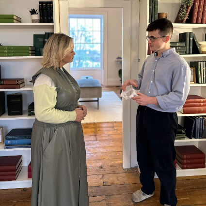 Bristol Chiropractor Dr. Maxx talking to patient