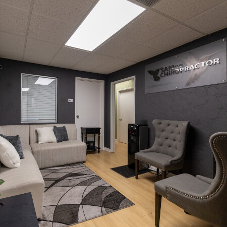 Sam The Chiropractor waiting room