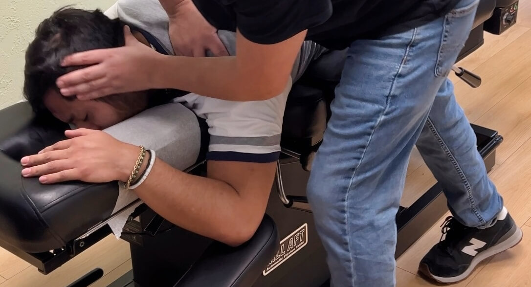 Male patient treated with Ring Dinger® Decompression technique