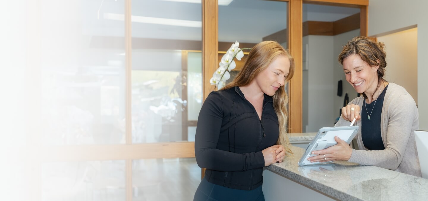 Colorado Springs patient checking in at Whole Health Springs