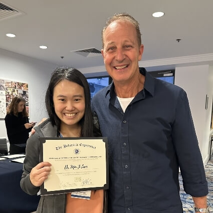 Dr Minji with her mentor