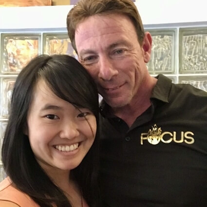 Dr Minji with her mentor