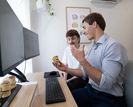 Dr. Ethan consulting with patient
