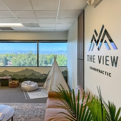 The View Chiropractic waiting area
