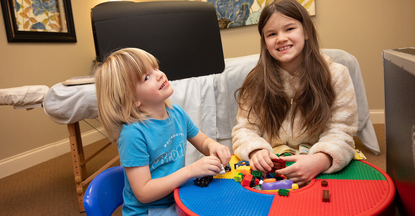 kids playing in our waiting area