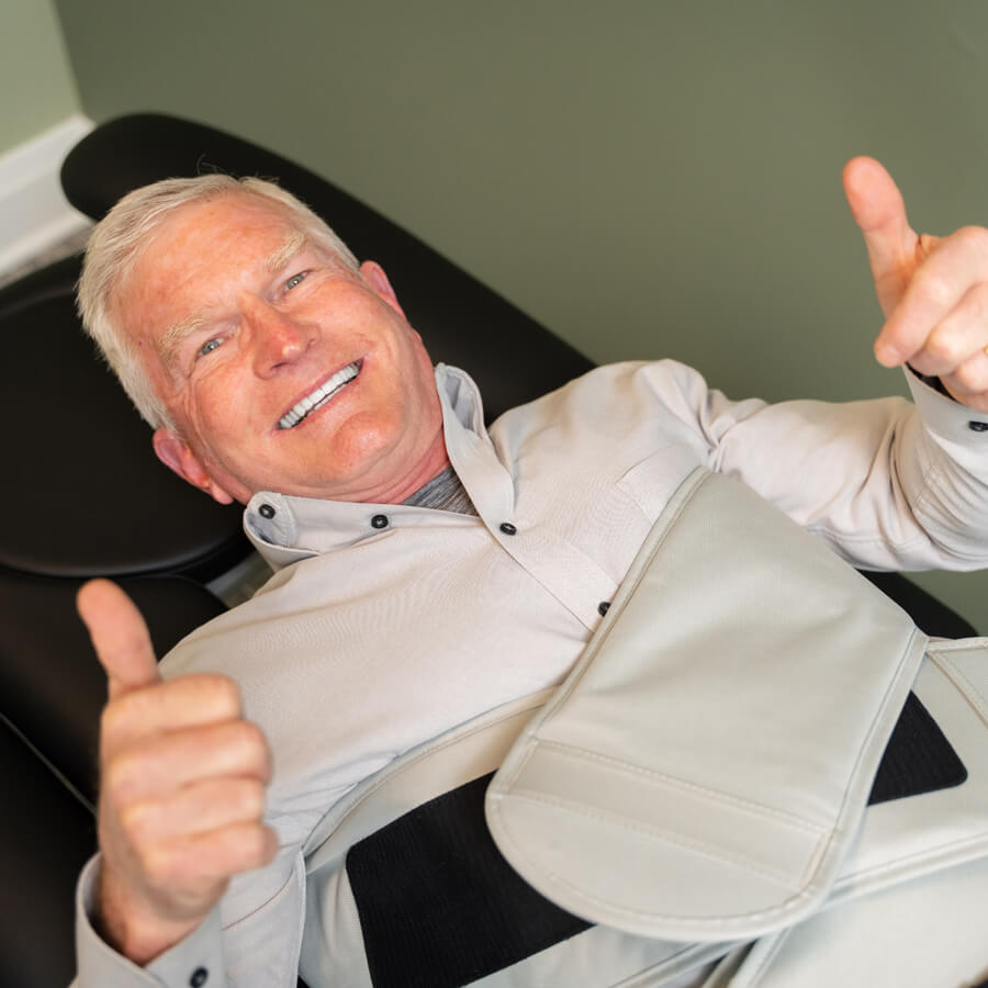 man giving thumbs up