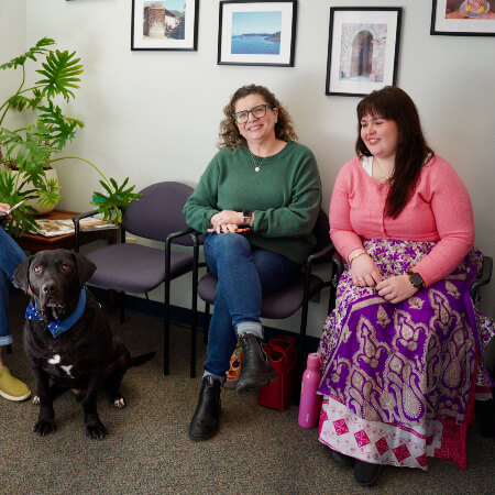 Seattle patients sitting in waiting room