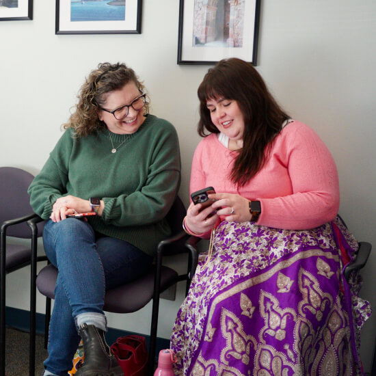 Seattle patients sitting in waiting room