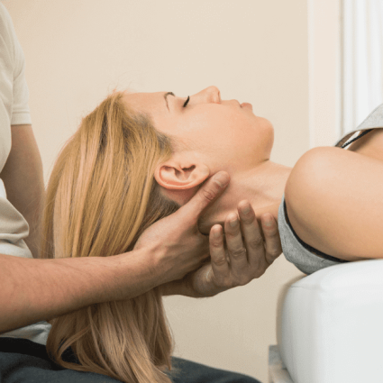 woman neck adjustment