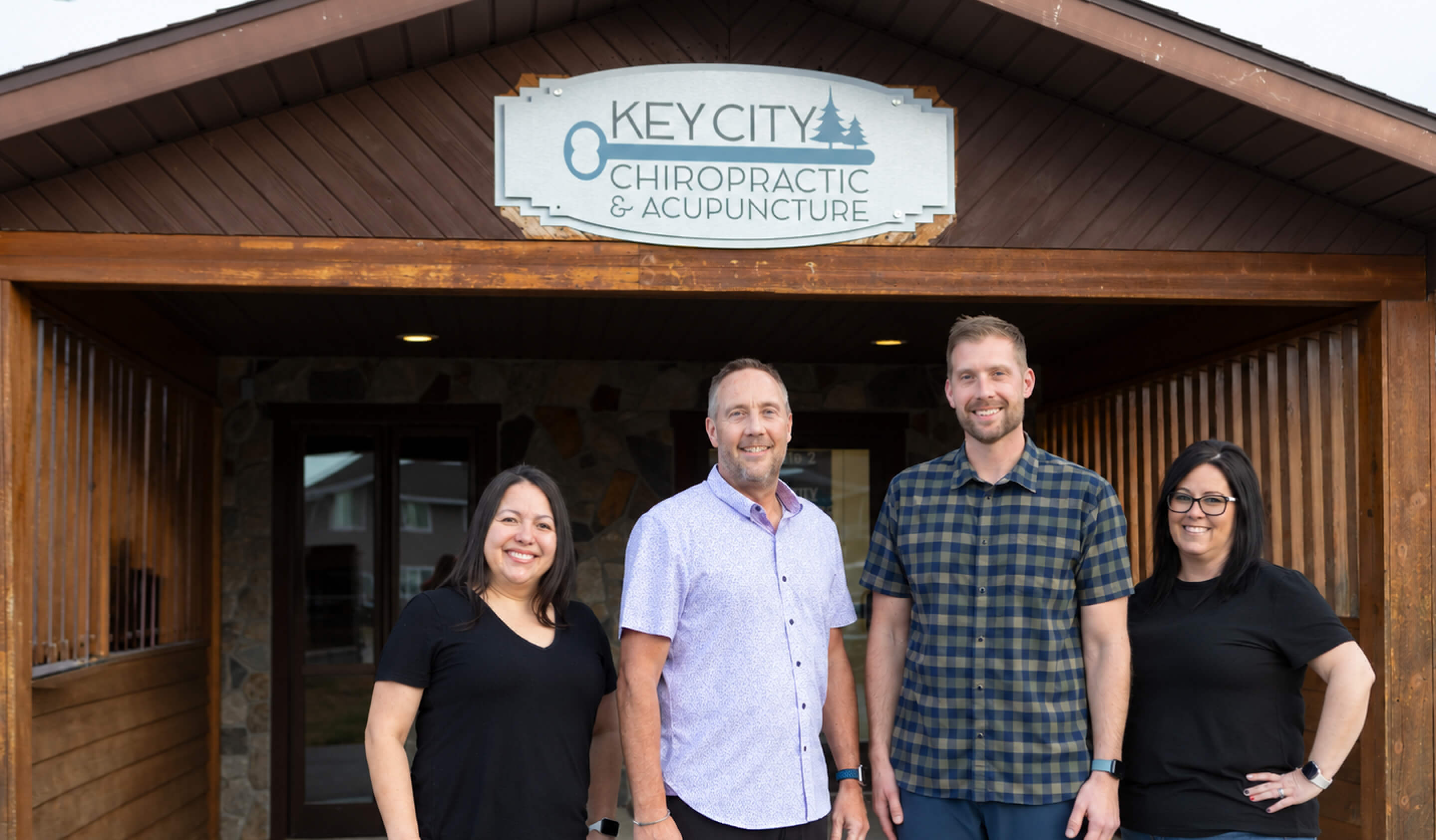 Our Key City Chiropractic & Acupuncture team outside the office