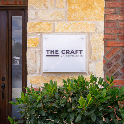 The Craft Chiropractic building sign