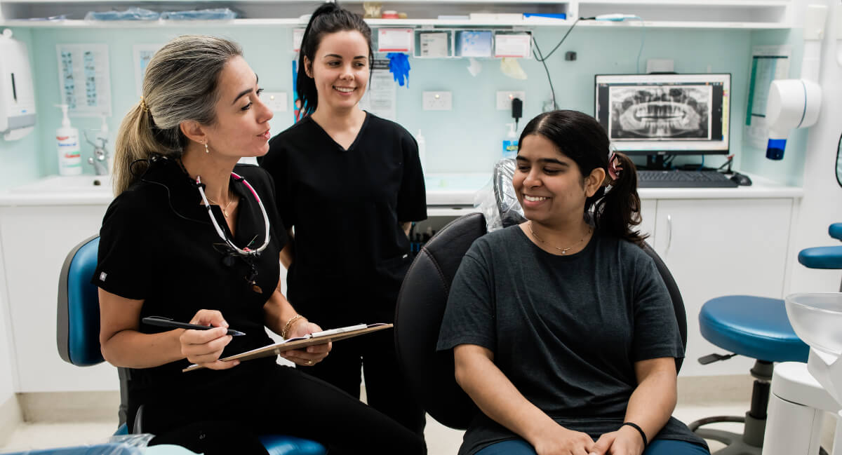 Maryborough patient in a dental consultation