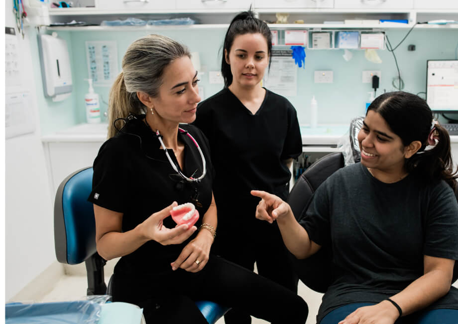 Maryborough patient in a dental consultation
