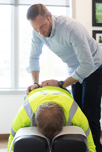 Burlington patient treated with Chiropractic Care