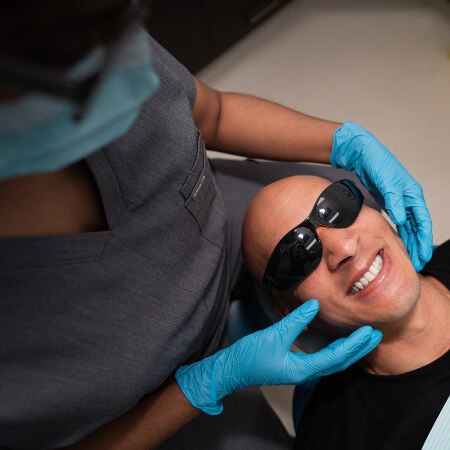 Croydon patient receiving a dental checkup