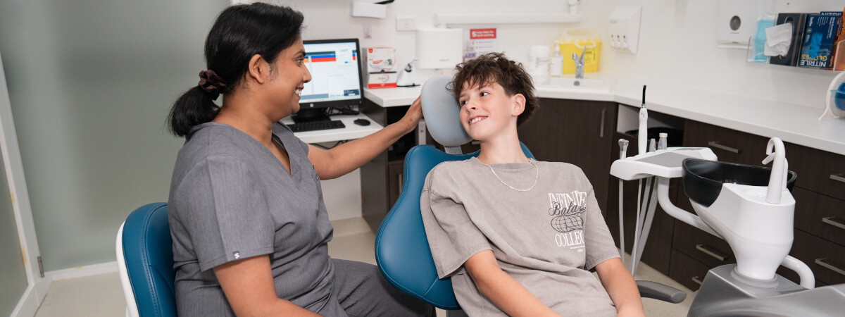 Croydon child in a dental consultation