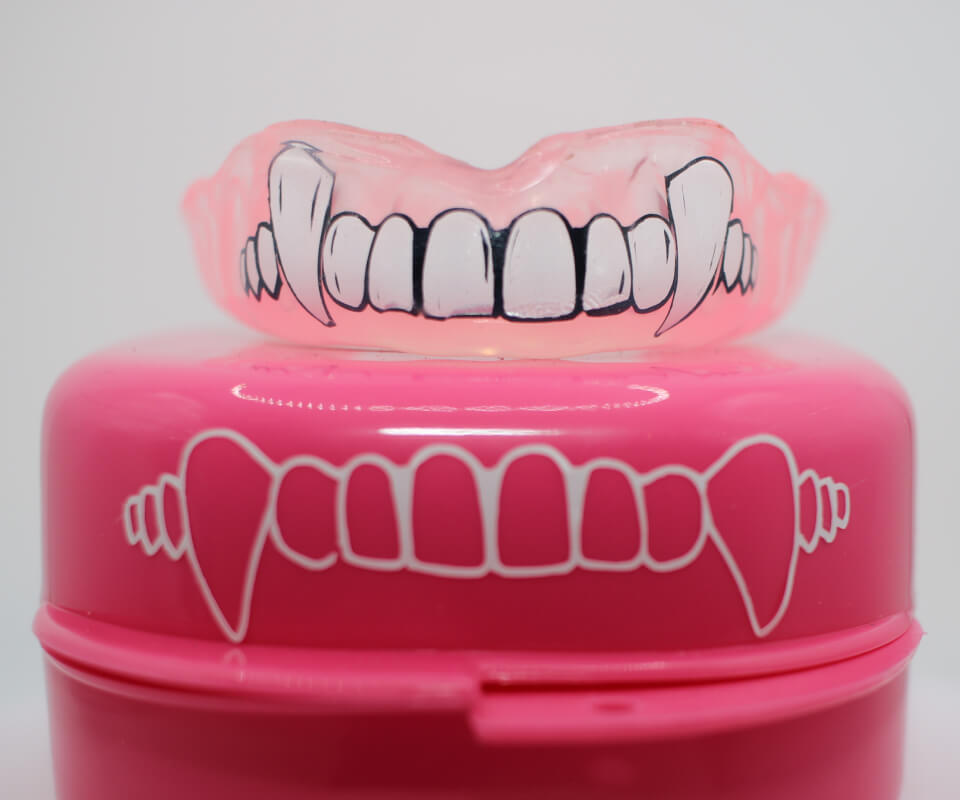 Pink custom mouthguard
