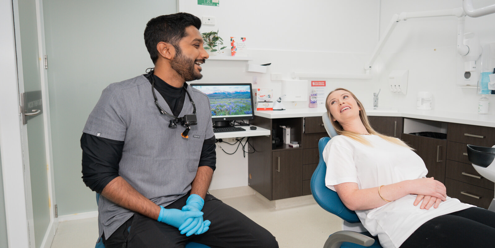 Croydon Dentist talking to patient