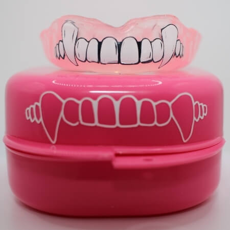 Pink custom mouthguard