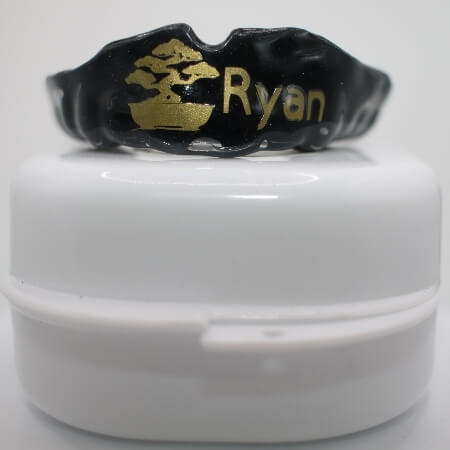 Black custom mouthguard