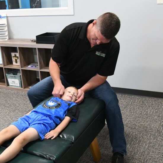 Pediatric patient treated with Chiropractic Care