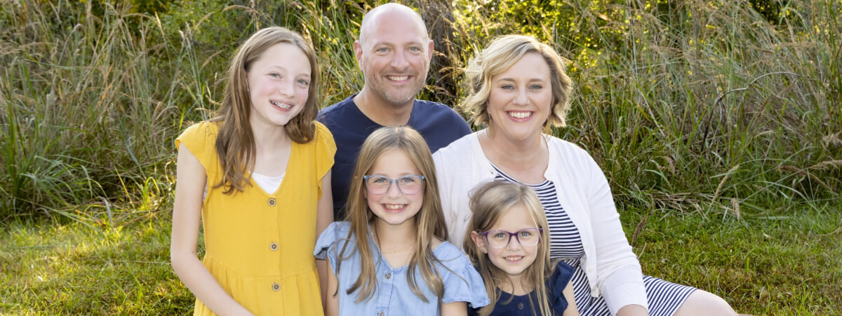 Tim and his family