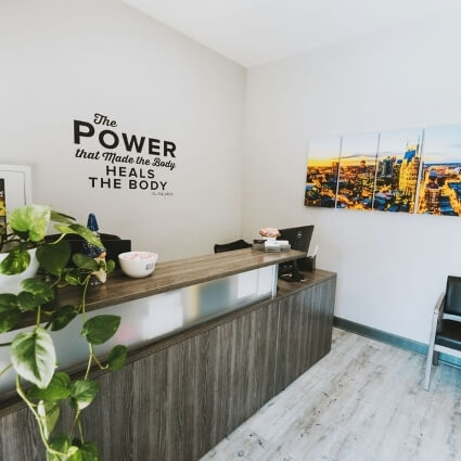 our front desk area